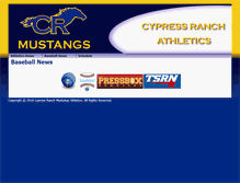 Tablet Screenshot of baseball.cypressranchmustangs.com