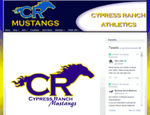 Tablet Screenshot of cypressranchmustangs.com